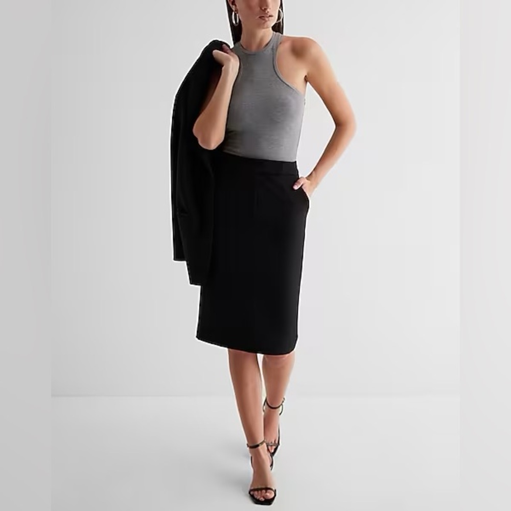 Express Black Pencil Skirt
